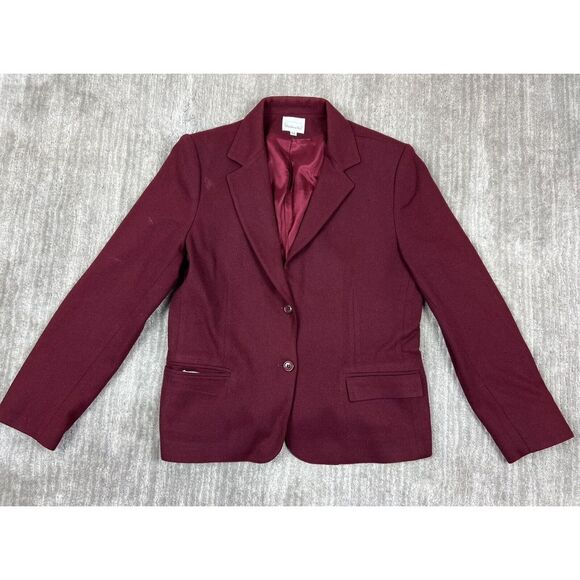 Handmacher Blazer Womens 14 Red‎ Woo Nylon Union Made Sport Jacket USA - Picture 1 of 11